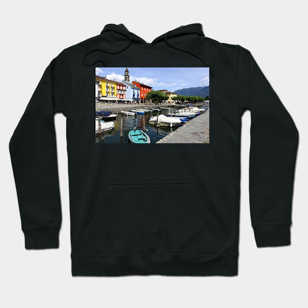 Ascona harbor Hoodie by annalisa56